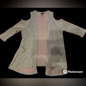 Torrid Cold Shoulder Three-Quarter Sleeve Cardigan